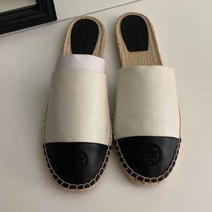 Tory Burch espadrille slides
